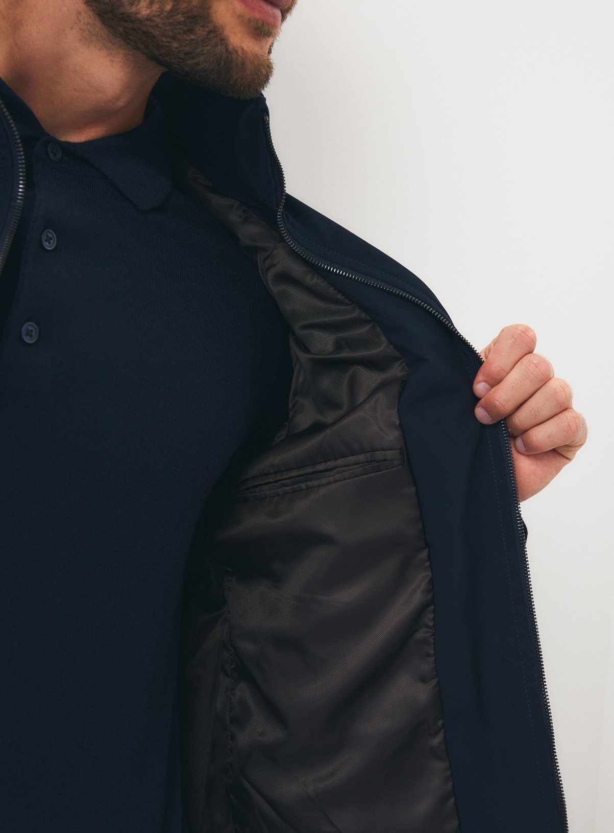 Navy Longline Coat XXXL - Image 6 thumbnail