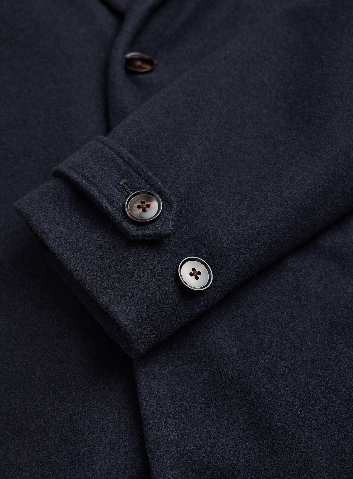 Navy Longline Coat M - Image 4 thumbnail