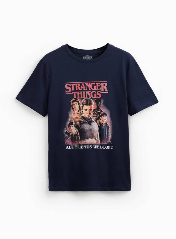 Navy Stranger Things Graphic T-Shirt XXL