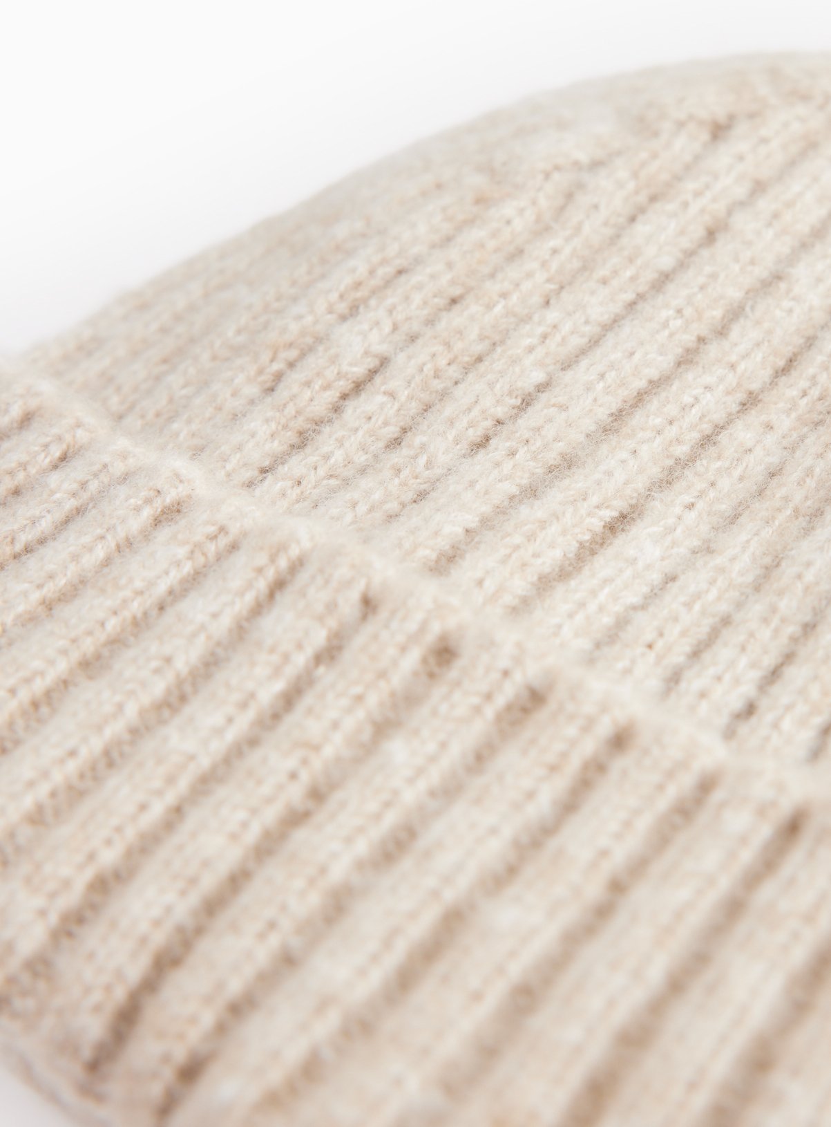 Cream Beanie Hat 3-6 months - Image 2 thumbnail