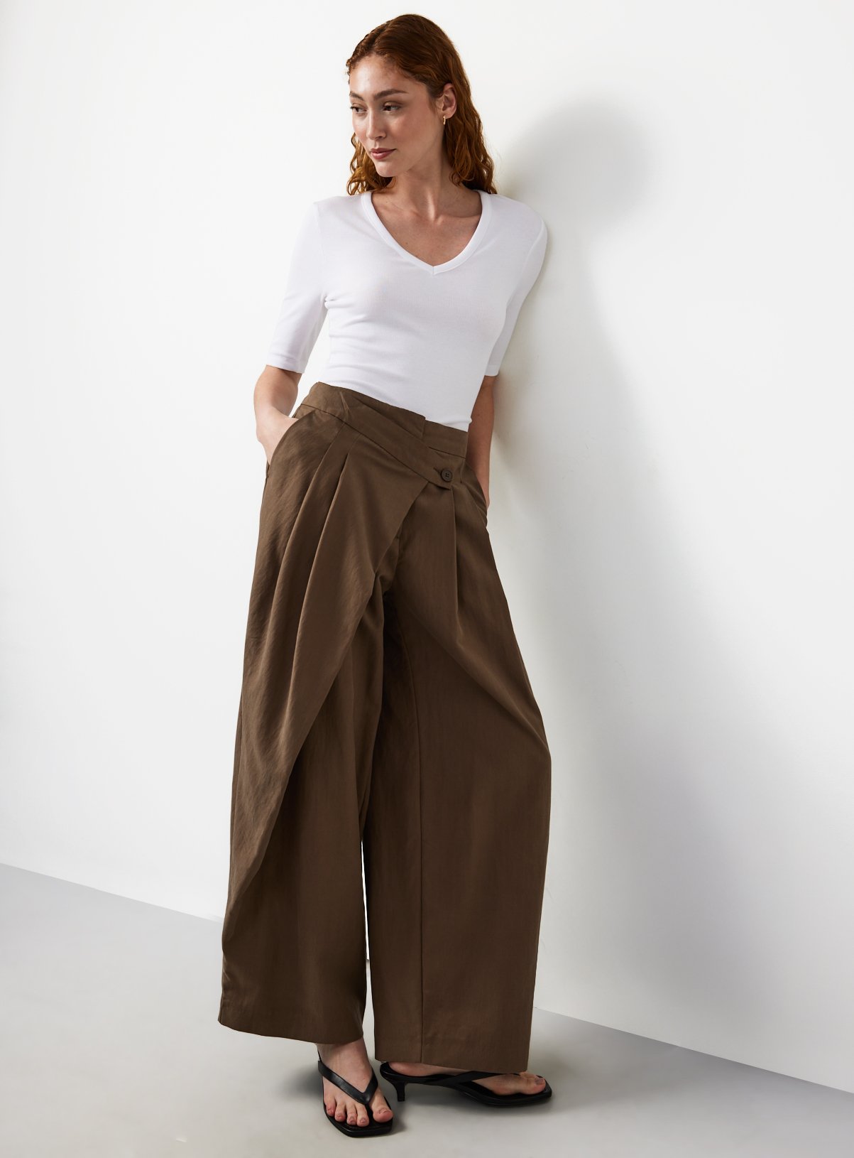 White Modal Ribbed Half Sleeve Top 16 - Image 2 thumbnail
