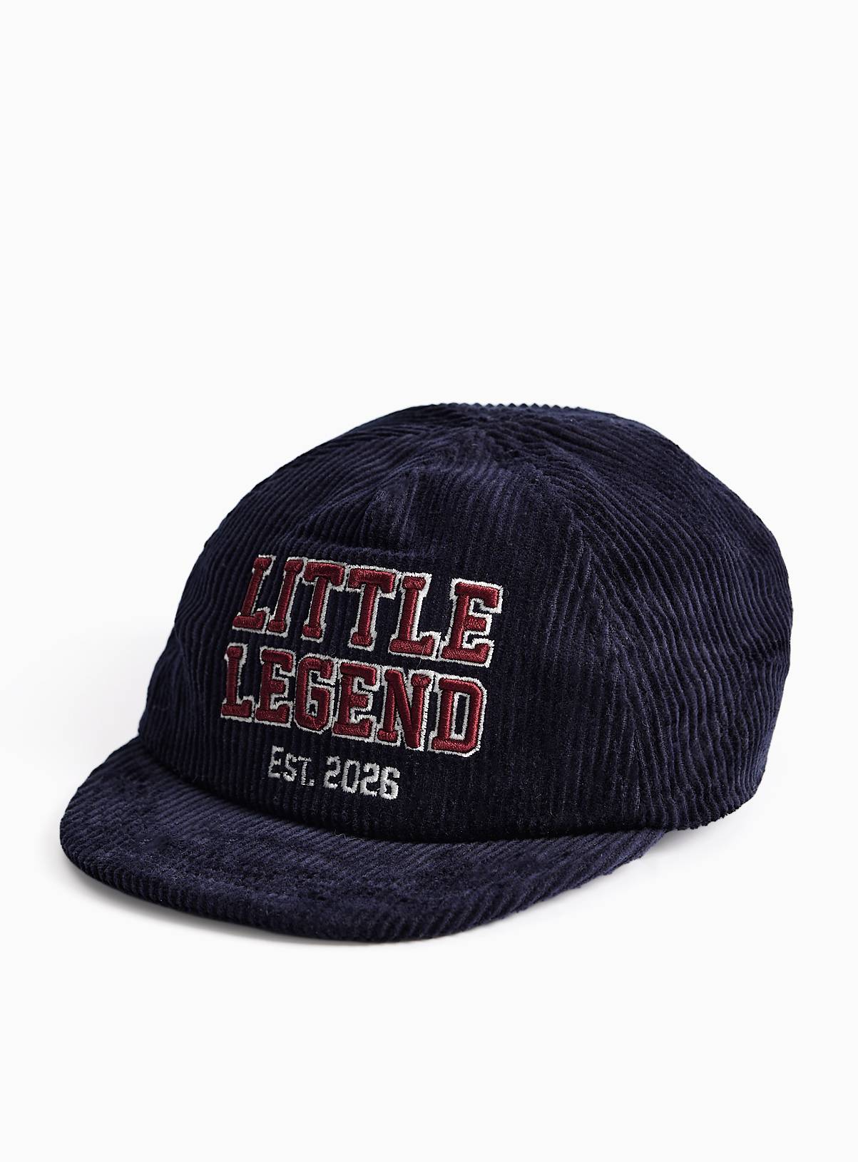 Navy Little Legend Graphic Corduroy Cap Up to 3 mths - Image 1