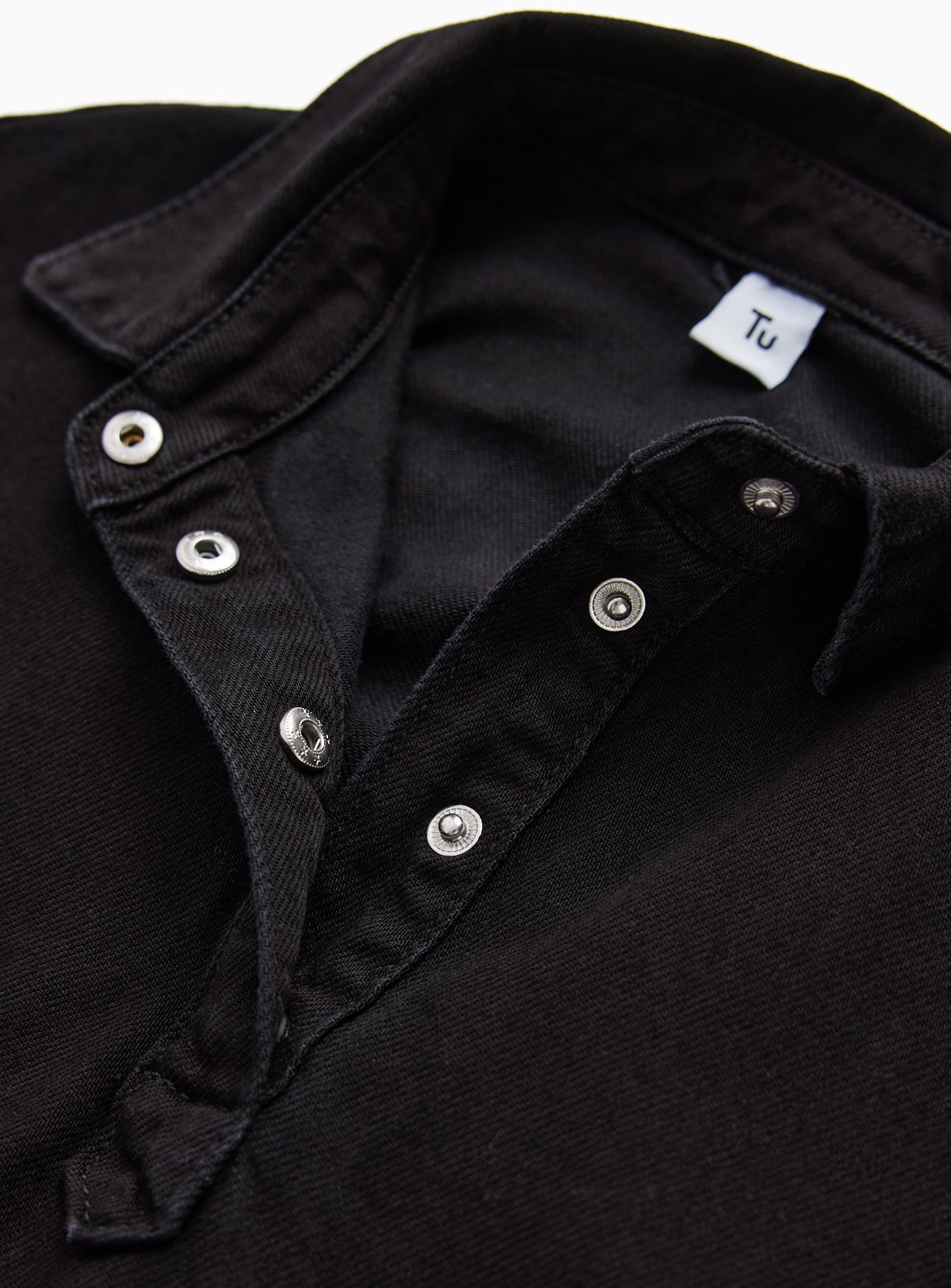 Black Denim Long Sleeve Shirt Dress 11 years - Image 2 thumbnail