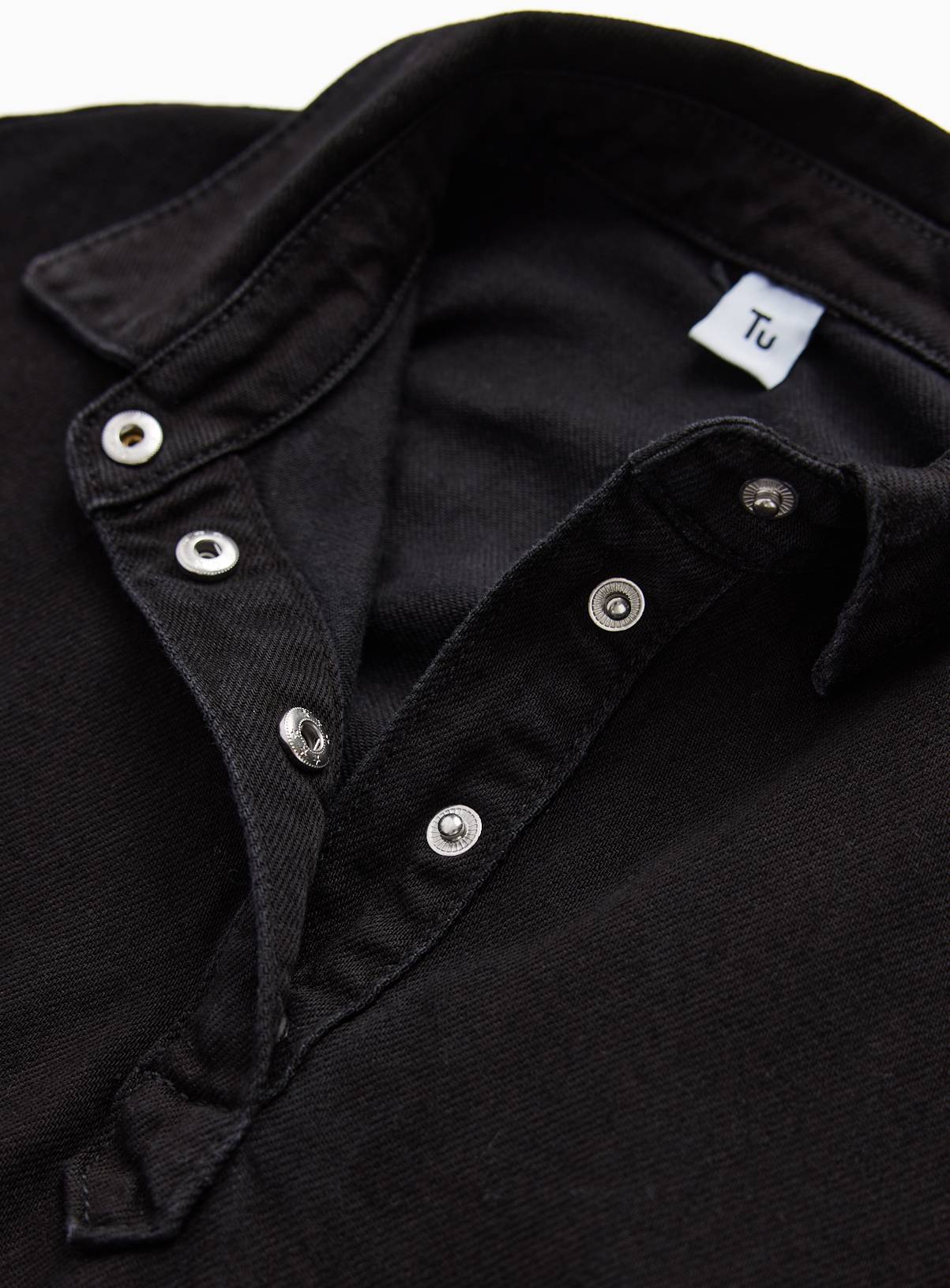 Black Denim Long Sleeve Shirt Dress 11 years - Image 2