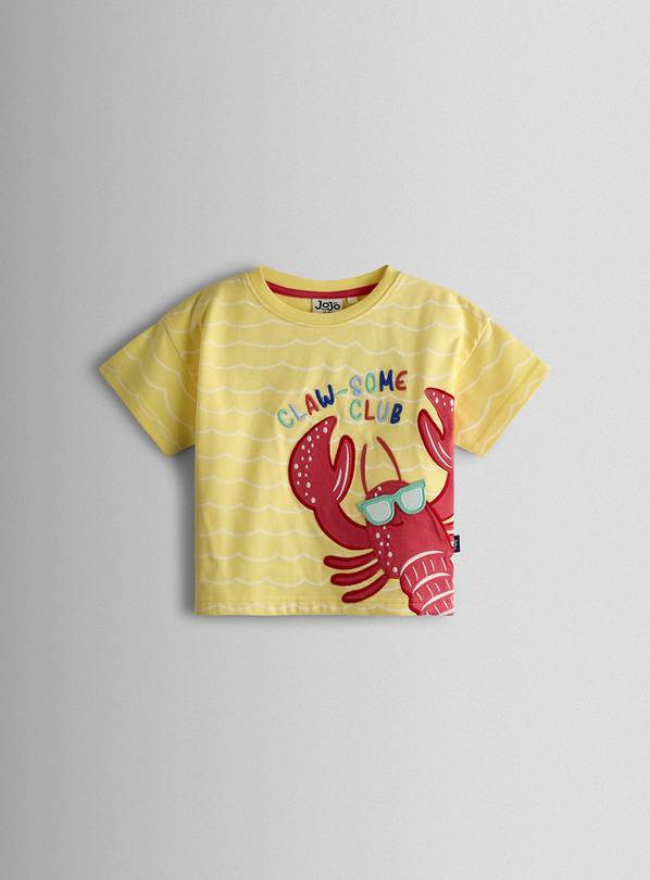 JOJO MAMAN BÉBÉ Lobster Character Applique T Shirt 18-24 months
