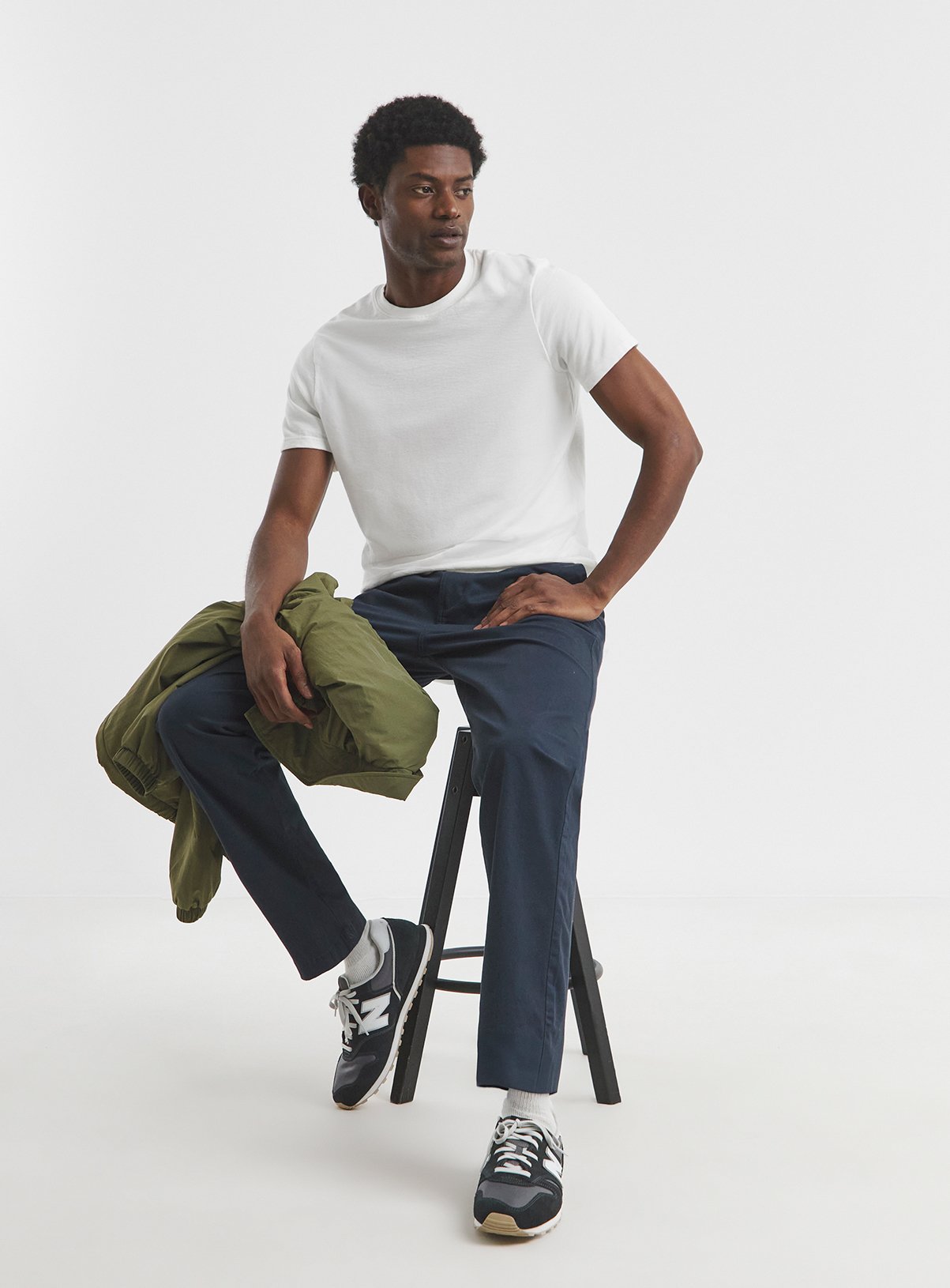 JACAMO Straight Fit Chino Navy 50R - Image 1 thumbnail