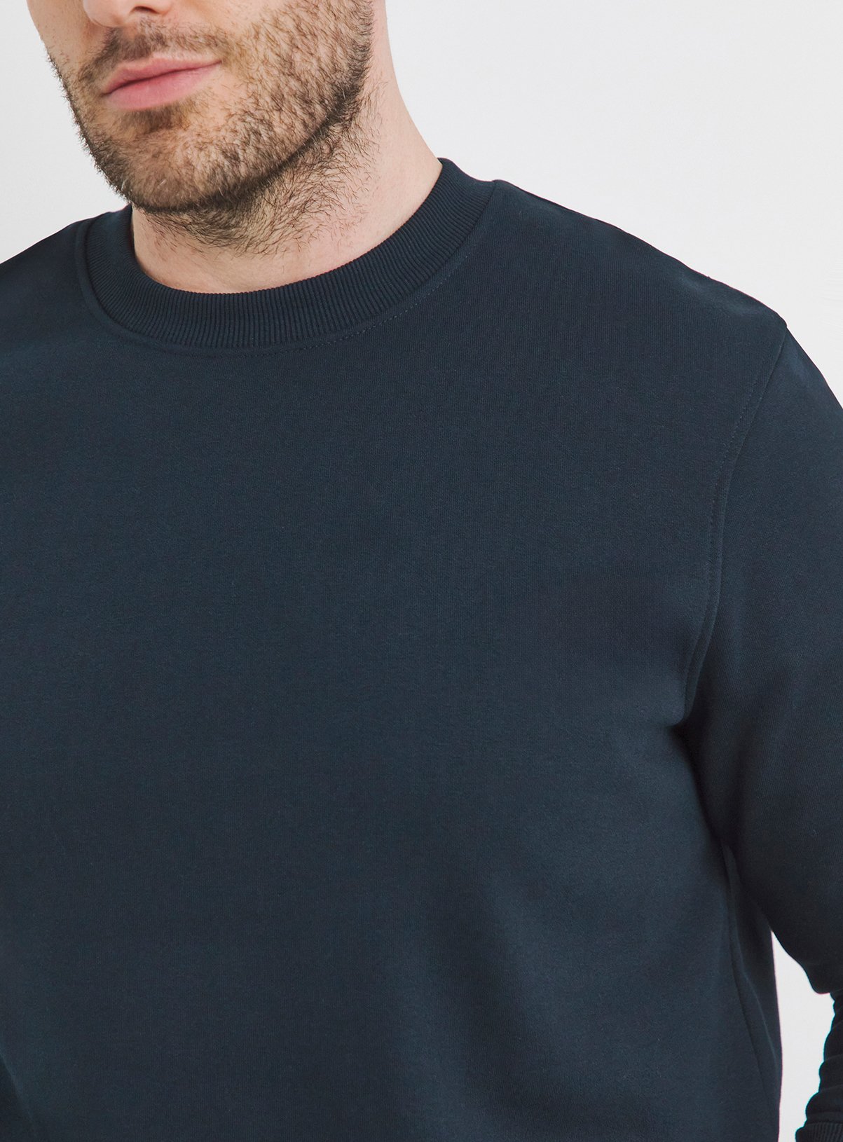 JACAMO Crew Neck Sweatshirt Long Navy S - Image 4 thumbnail