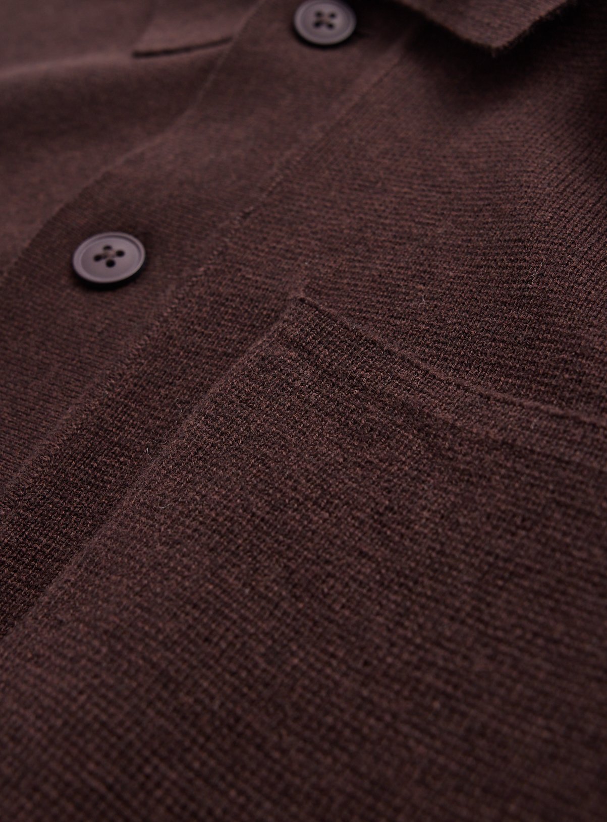 Brown Half Milano Button Through Cardigan XXXXL - Image 4 thumbnail