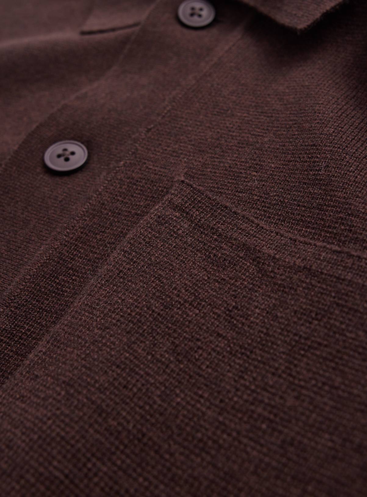 Brown Half Milano Button Through Cardigan XXXXL - Image 4