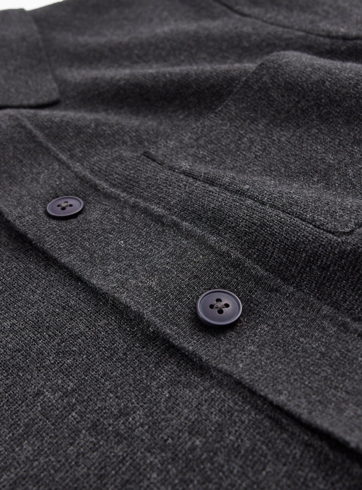 Charcoal Half Milano Button Through Cardigan S - Image 4 thumbnail