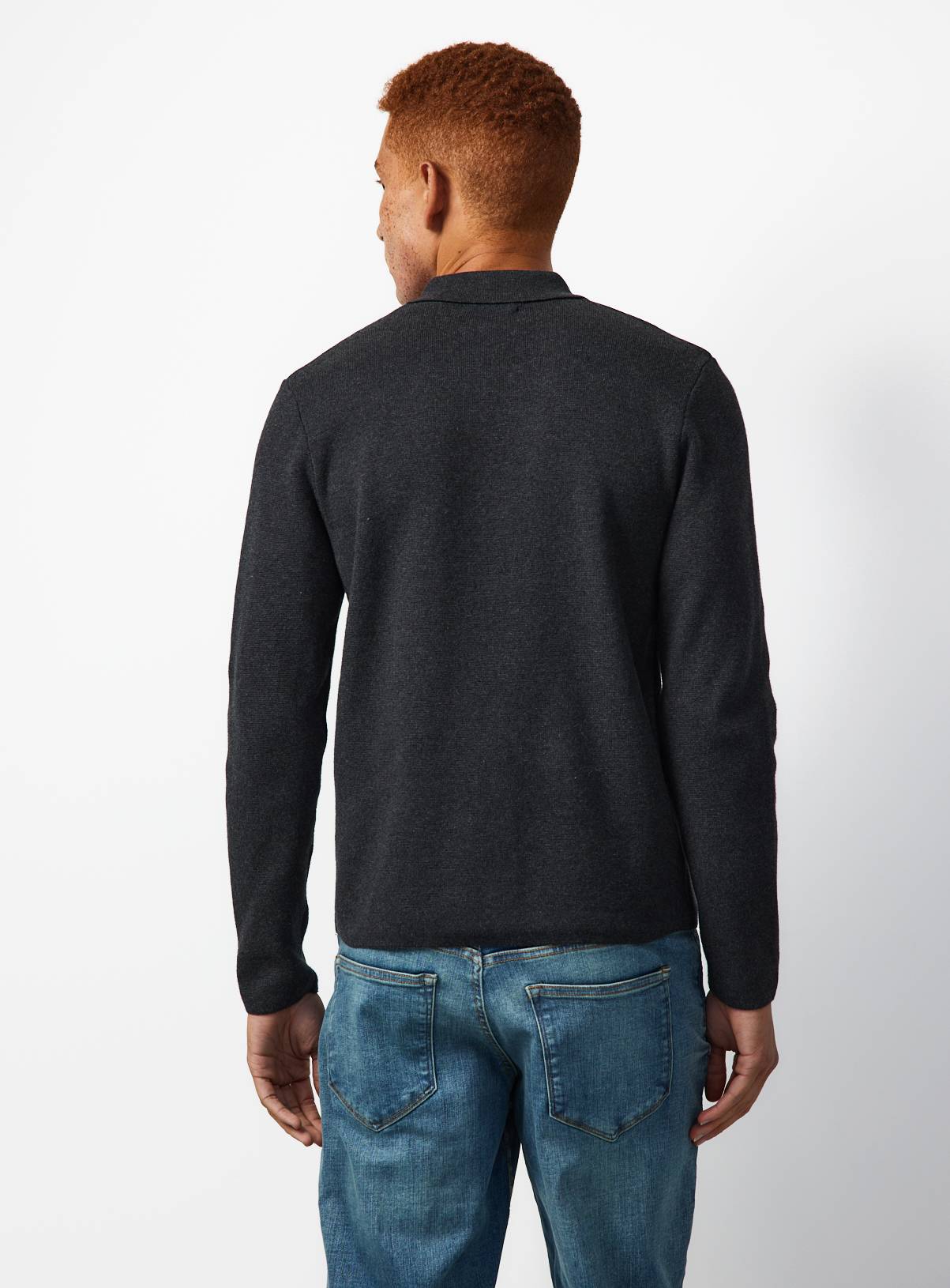 Charcoal Half Milano Button Through Cardigan S - Image 5