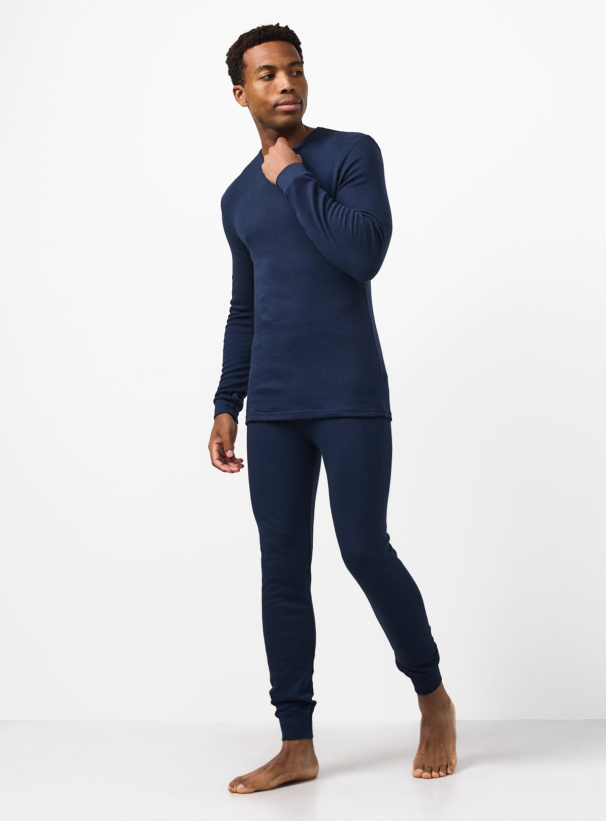 Navy Thermal Top & Long Johns Set XL - Image 2 thumbnail