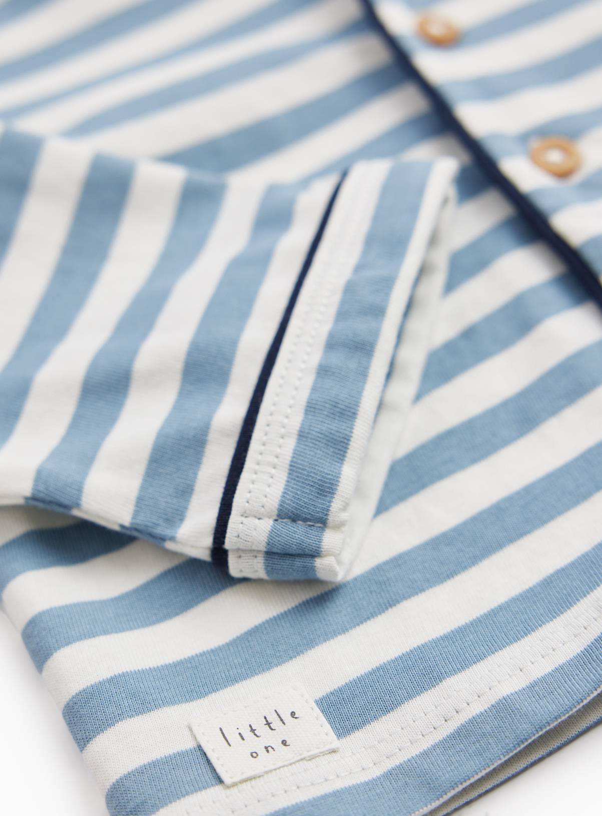 Blue Stripe Print Traditional Pyjamas 18-24 months - Image 3