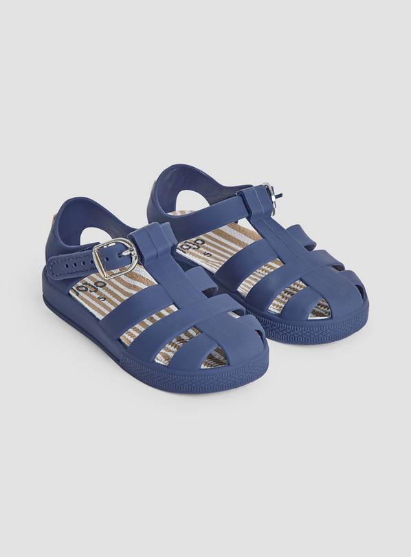 JOJO MAMAN BÉBÉ Jelly Sandals Navy Blue 5 Infant