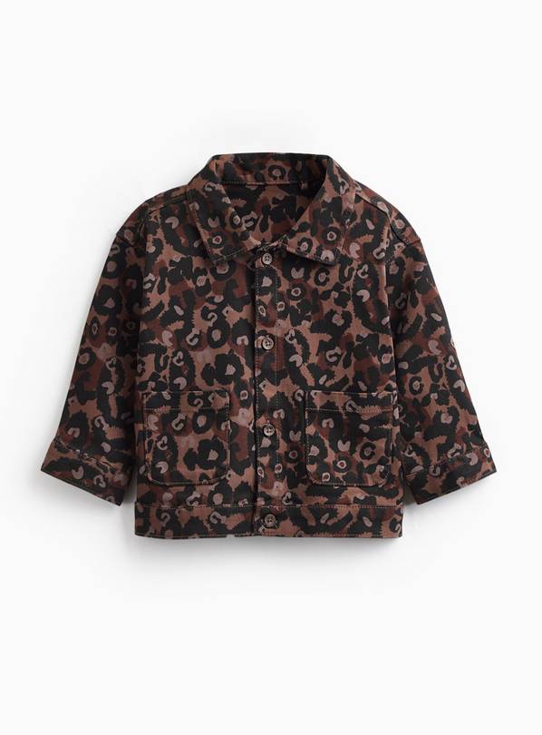 Brown Leopard Print Jacket Up to 3 mths