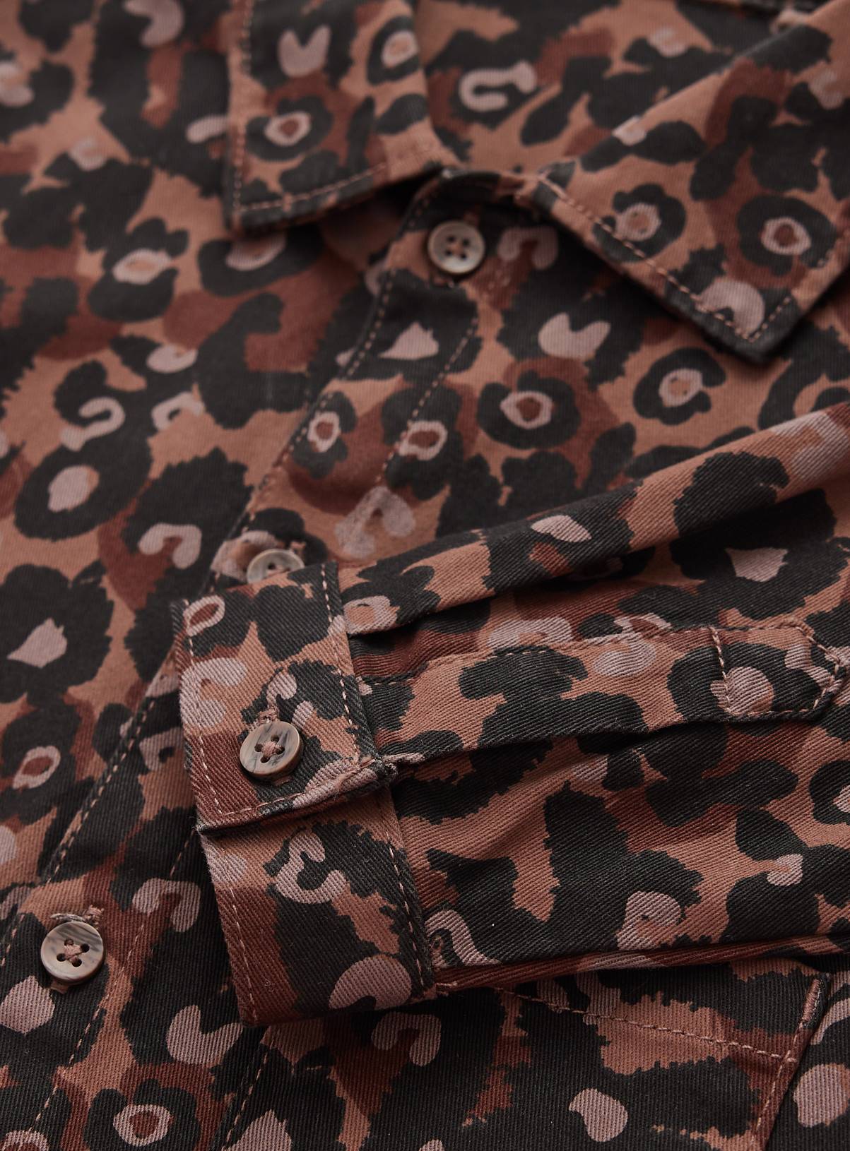 Brown Leopard Print Jacket 3-6 months - Image 2