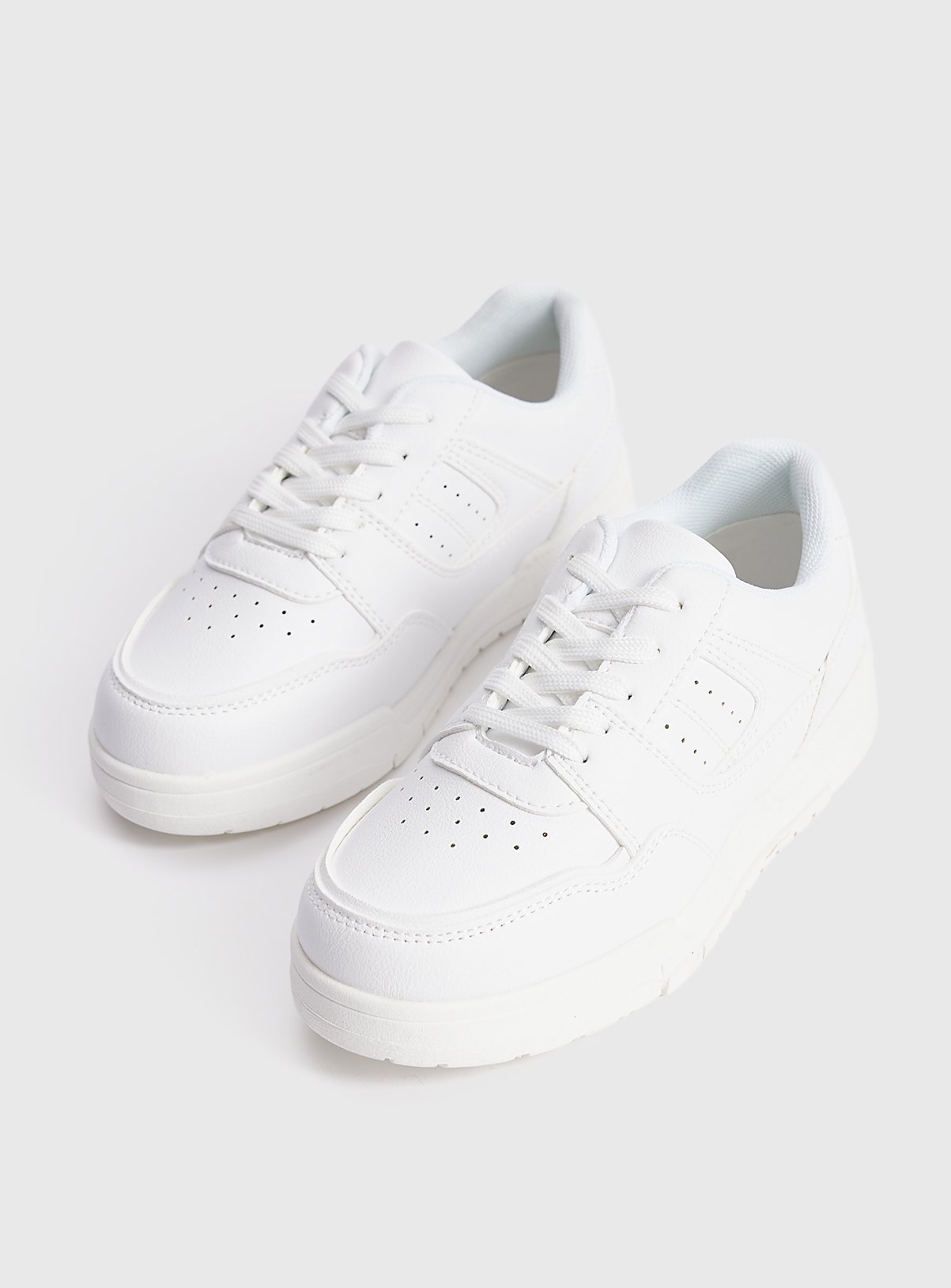 White Panelled Trainers 13 Infant - Image 2 thumbnail