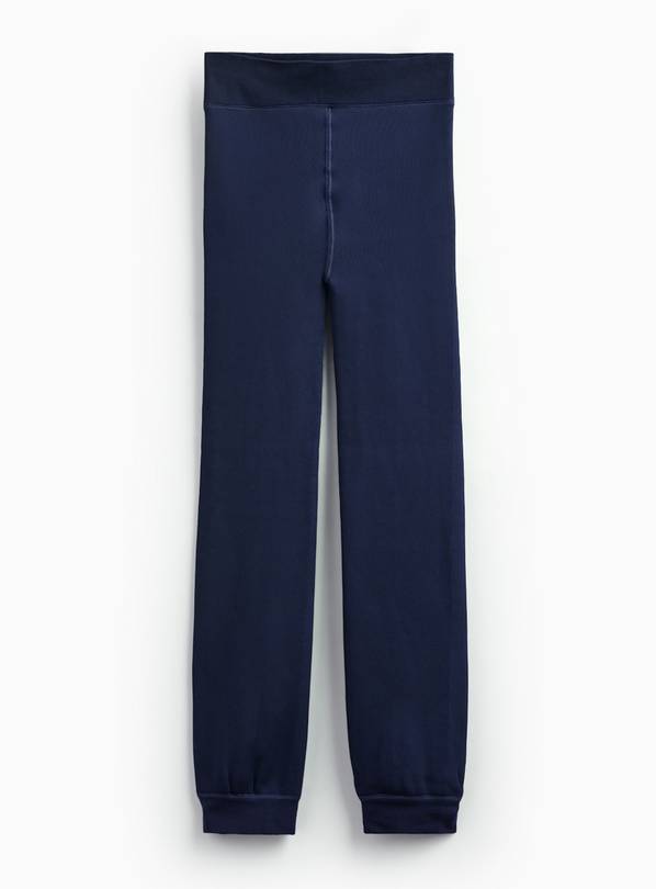 Navy Thermal Faux Fur Lined Leggings XS