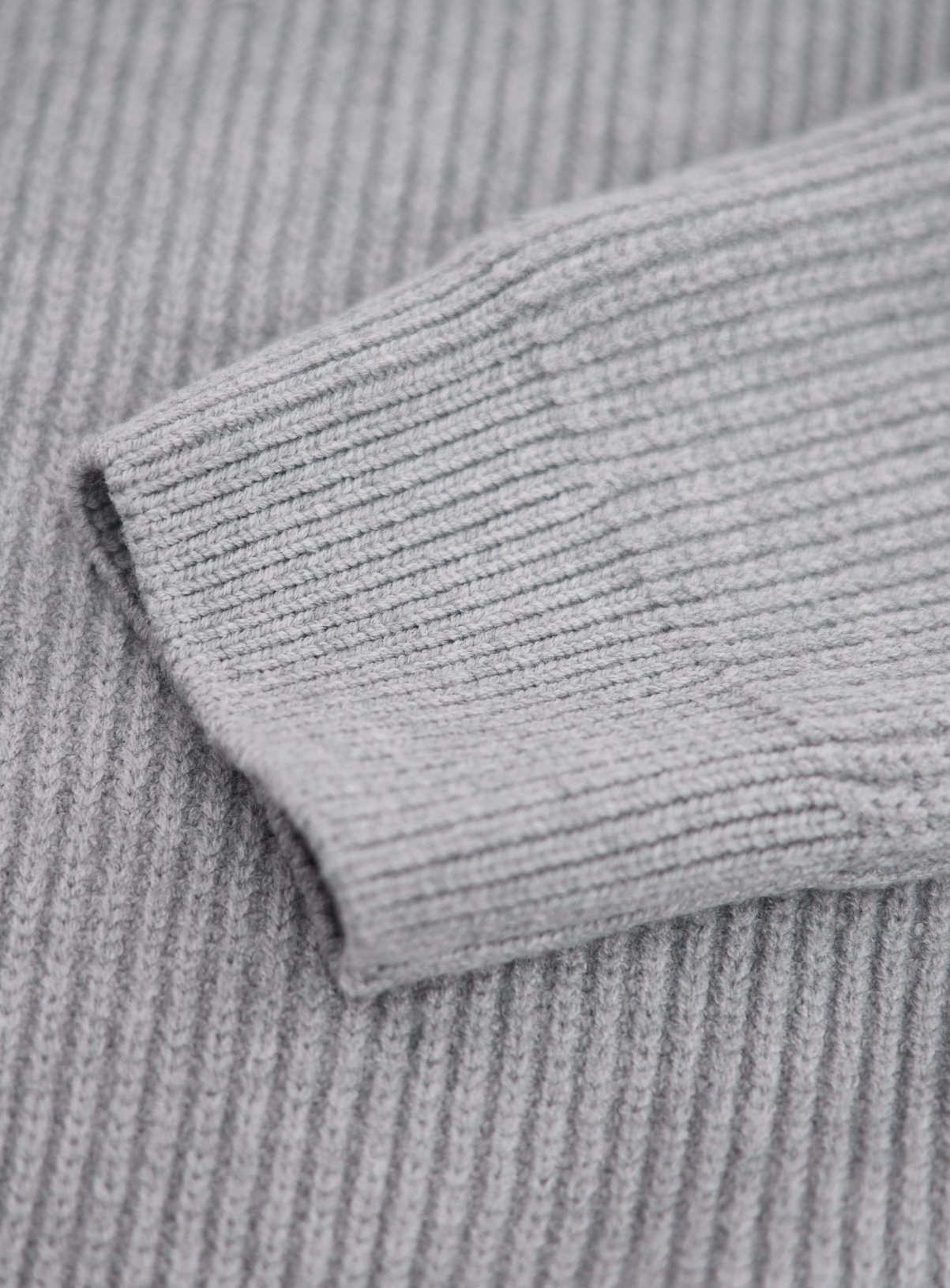 Grey Knit Crew Neck Jumper XXXL - Image 4 thumbnail