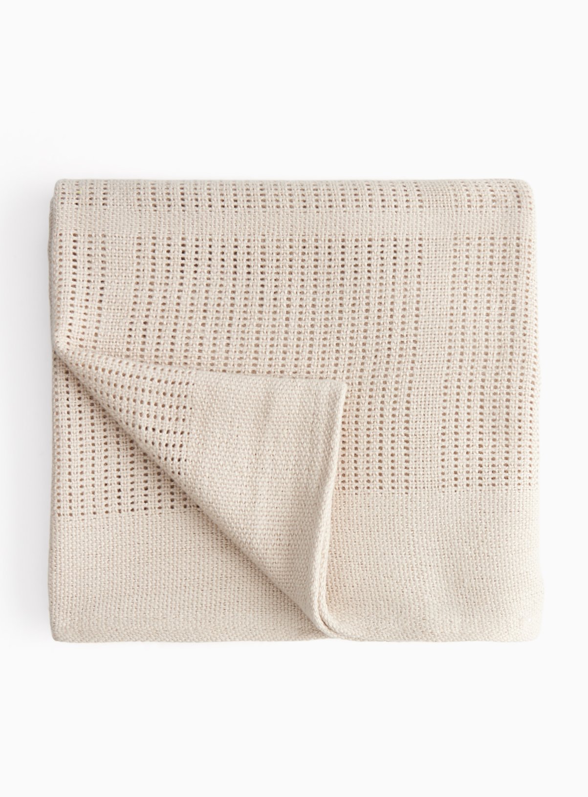 Cream Cellular Baby Blanket One Size - Image 1 thumbnail