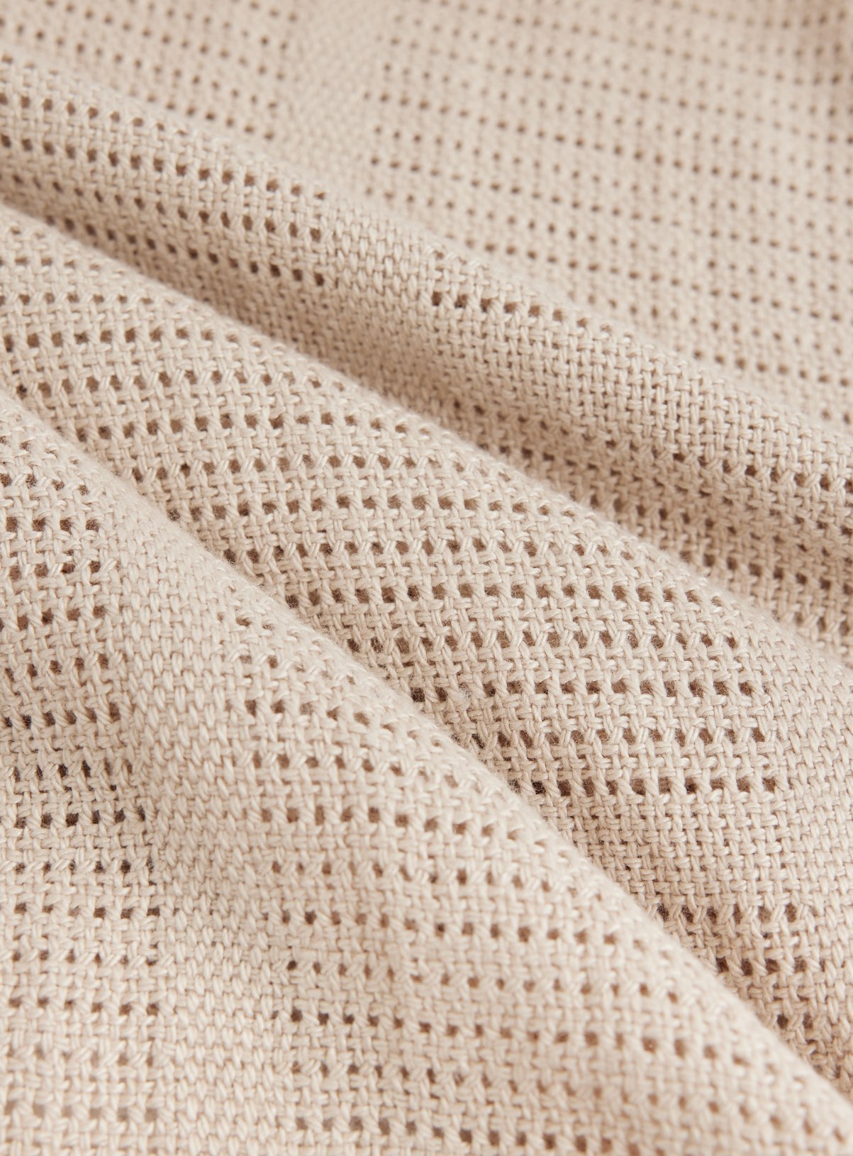 Cream Cellular Baby Blanket One Size - Image 2 thumbnail