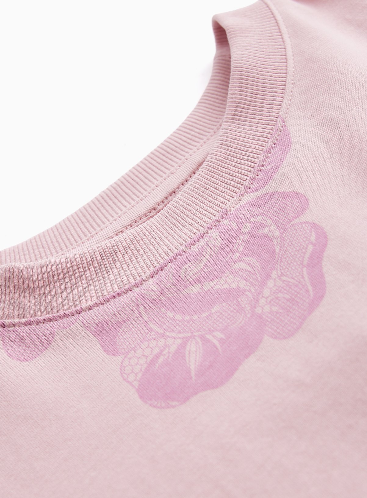 Pink Floral Print T-Shirt 13 years - Image 2 thumbnail