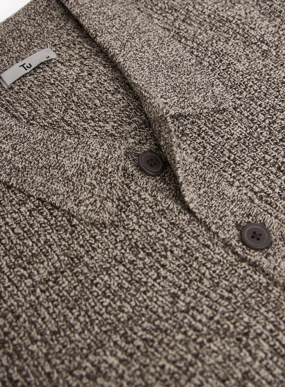 Brown Button Through Knit Cardigan  XXXL - Image 4 thumbnail