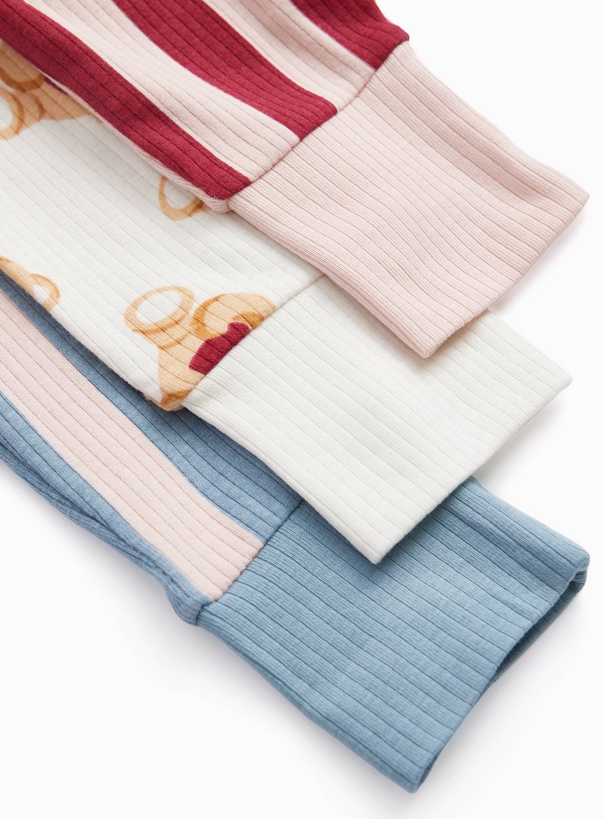 3 Pack Bear Grow with Me Sleepsuits Up to 1 mth - Image 2