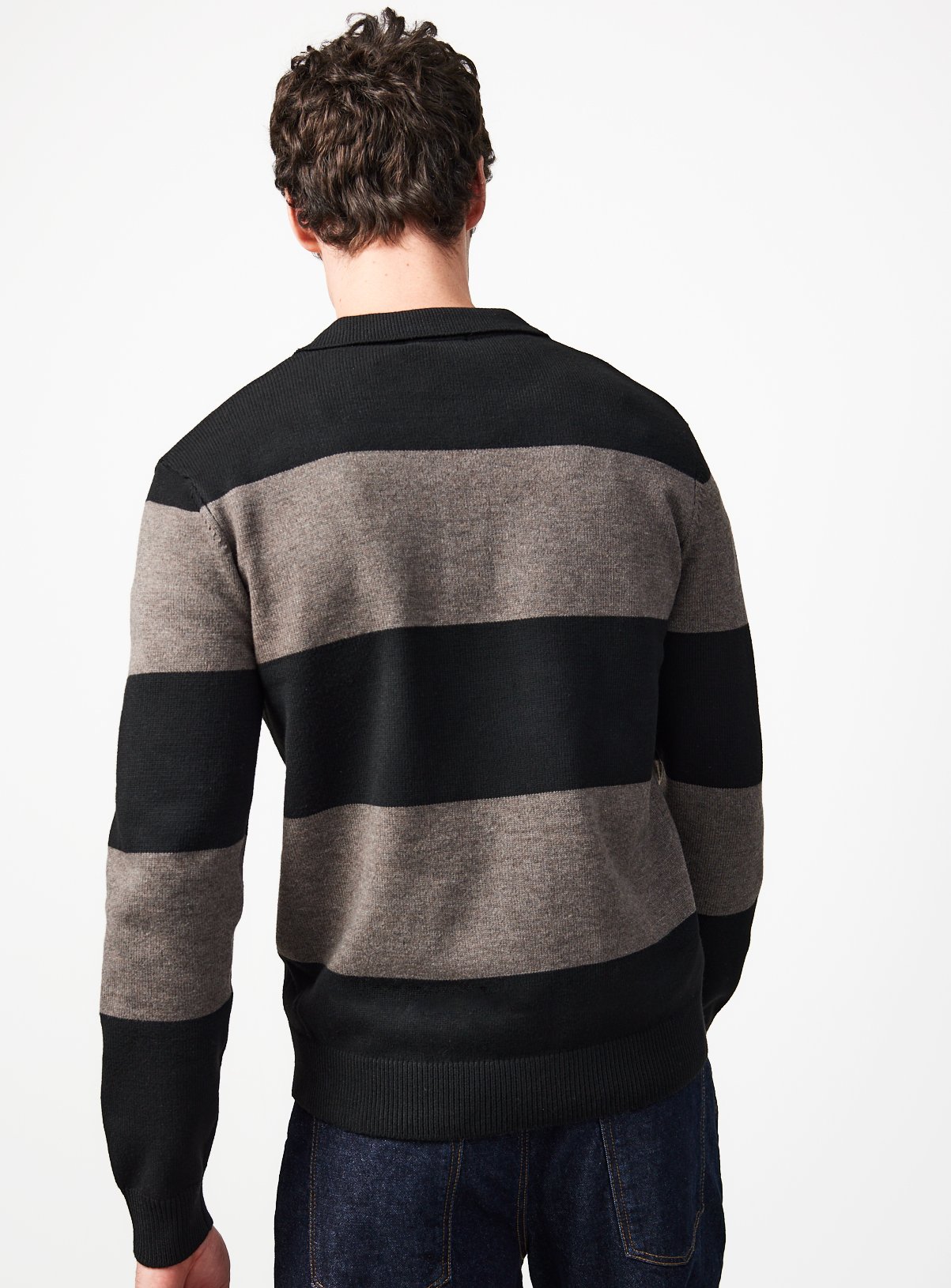 Block Stripe Polo Shirt XXL - Image 4 thumbnail