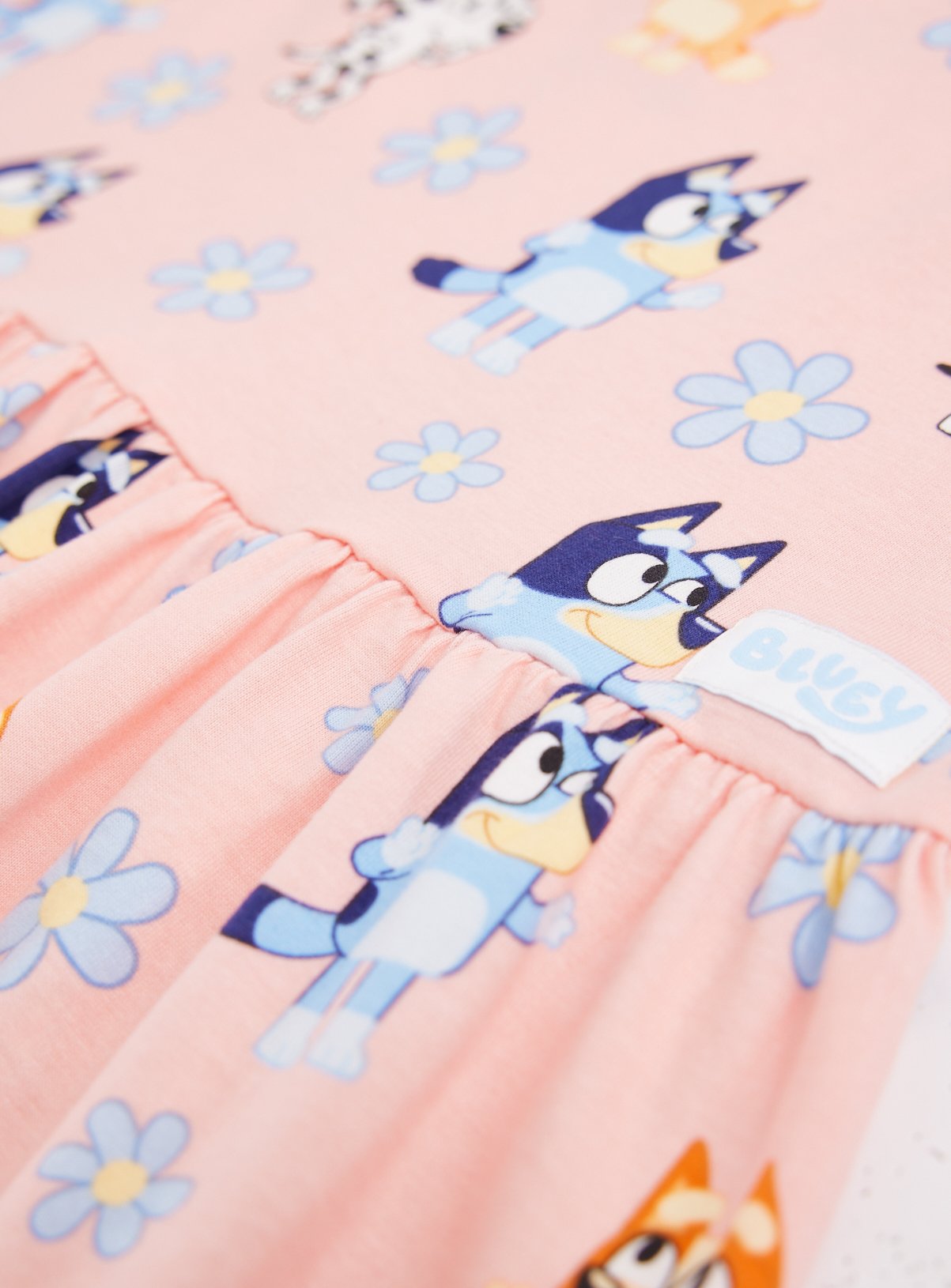 Pink Bluey Jersey Dress 4-5 years - Image 2 thumbnail
