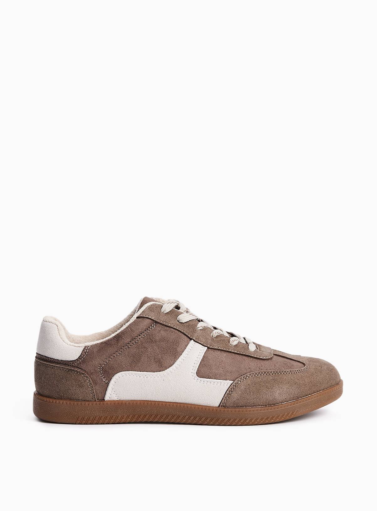 Neutral Retro Bowling Trainers 7 - Image 1