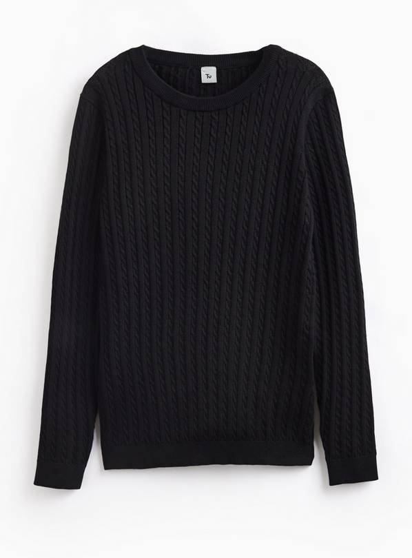 Black Cable Knit Jumper 10 years