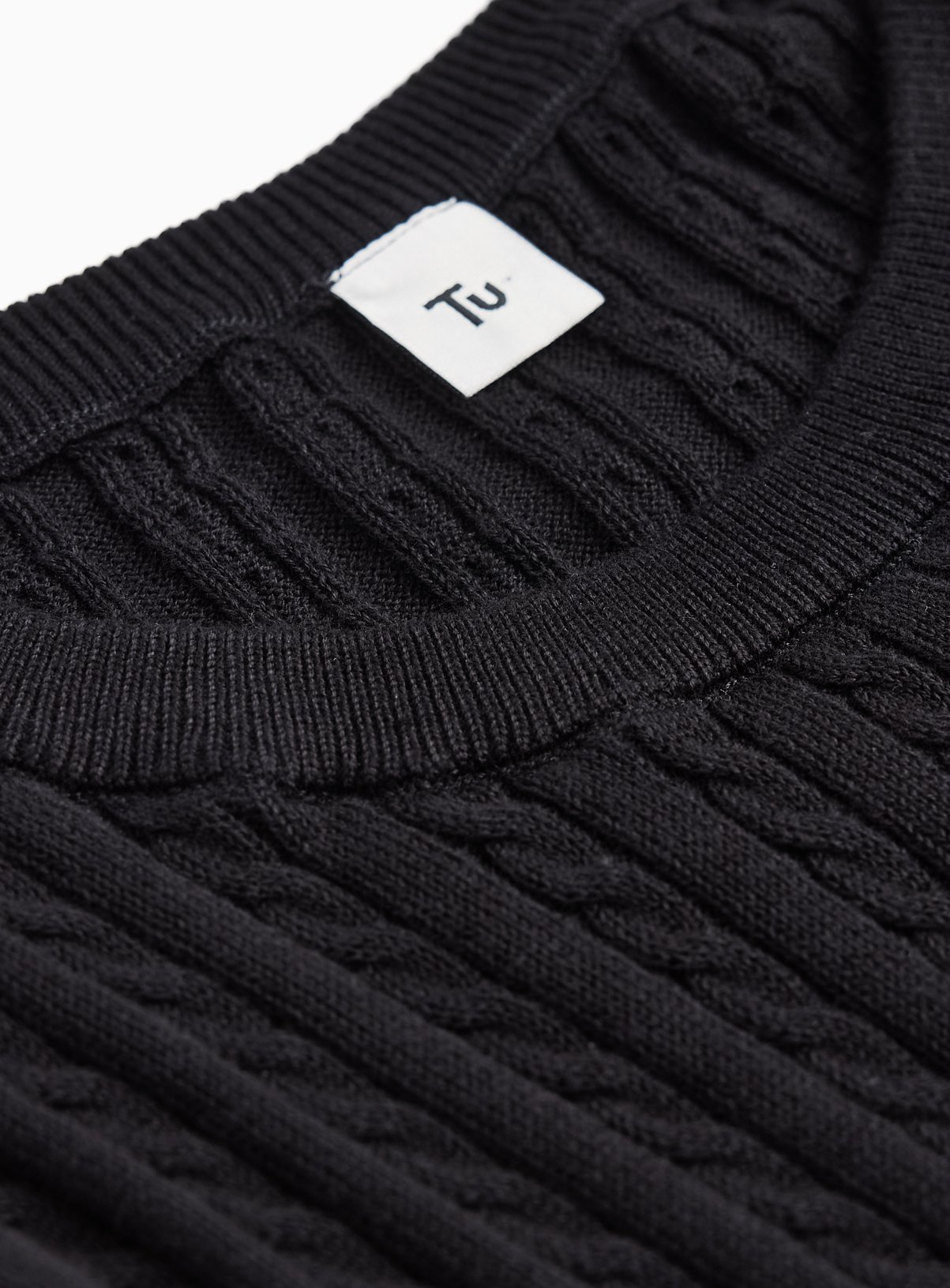 Black Cable Knit Jumper 11 years - Image 2 thumbnail