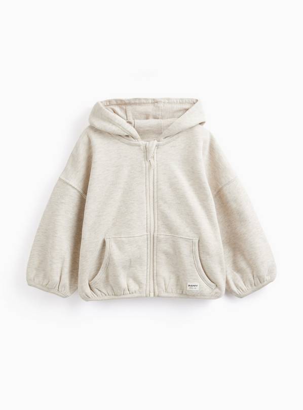Cream Zip Through Hoodie 6-9 months