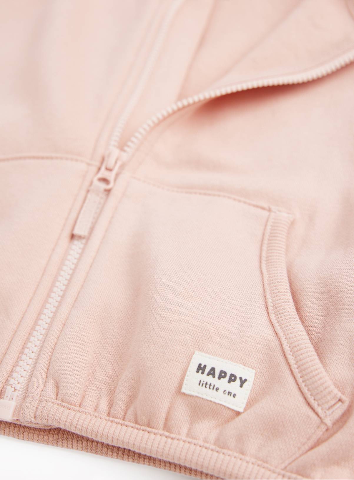 Pink Zip Through Hoodie 3-6 months - Image 2
