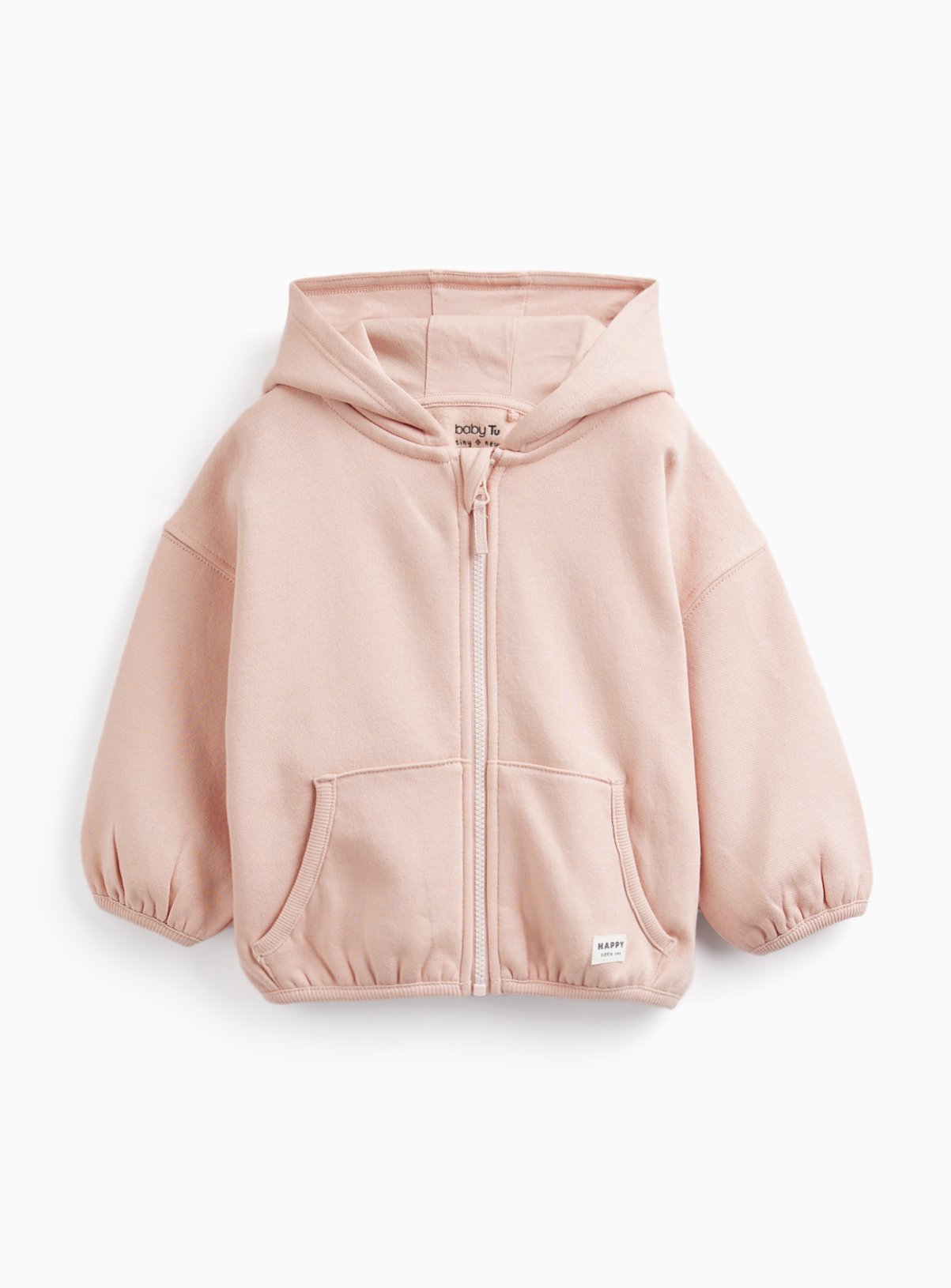 Pink Zip Through Hoodie 12-18 months - Image 1 thumbnail