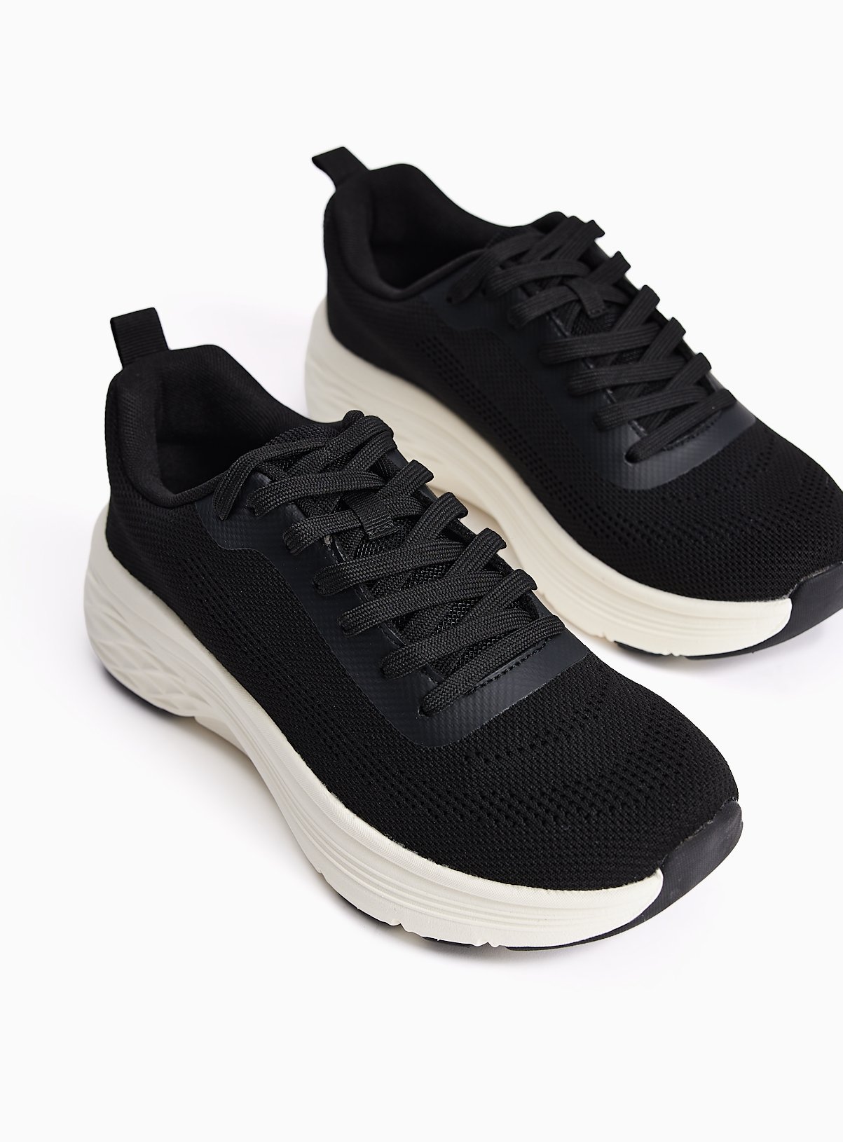 Black Active Knitted Trainers 9 - Image 2 thumbnail