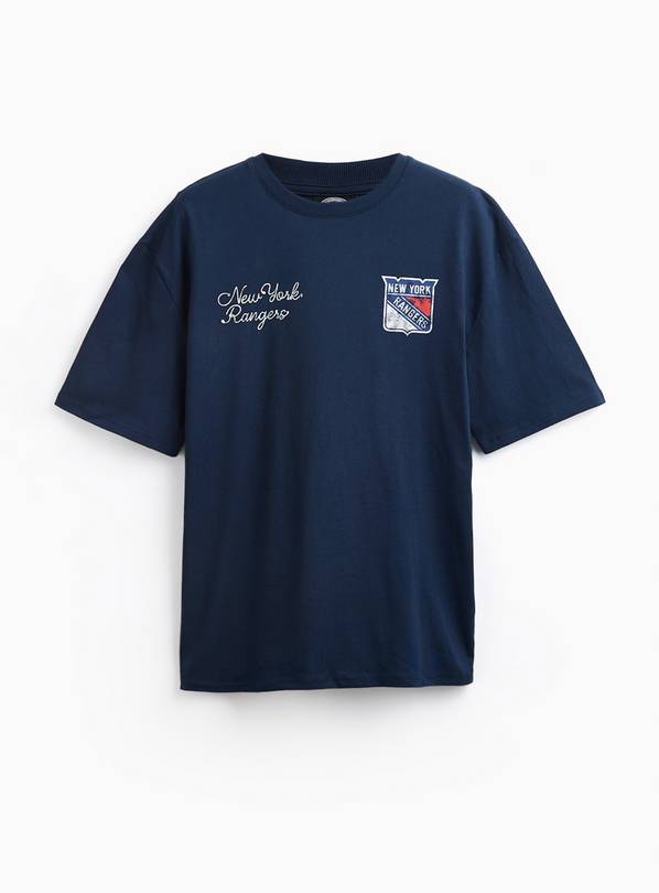 Navy New York Rangers Graphic Relaxed Fit T-Shirt S