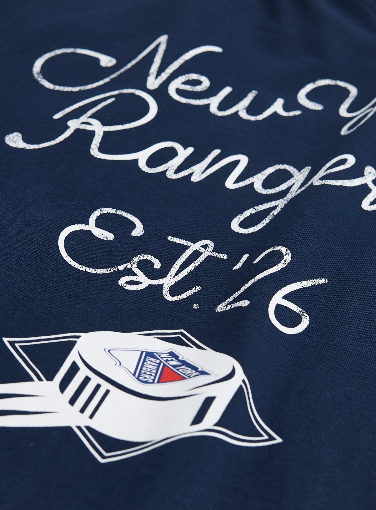 Navy New York Rangers Graphic Relaxed Fit T-Shirt XL - Image 4 thumbnail