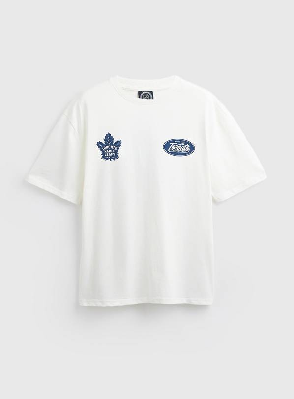 White Toronto Maple Leafs Graphic Relaxed Fit T-Shirt L