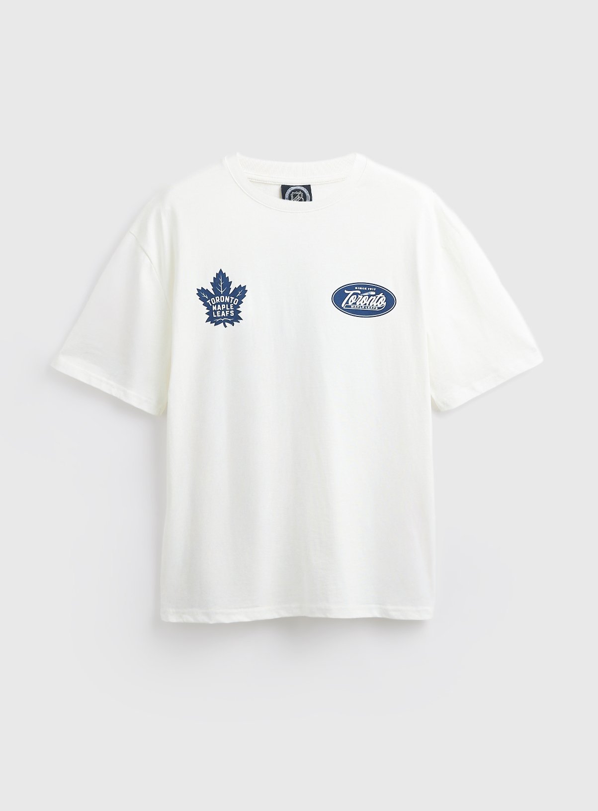 White Toronto Maple Leafs Graphic Relaxed Fit T-Shirt S - Image 2 thumbnail