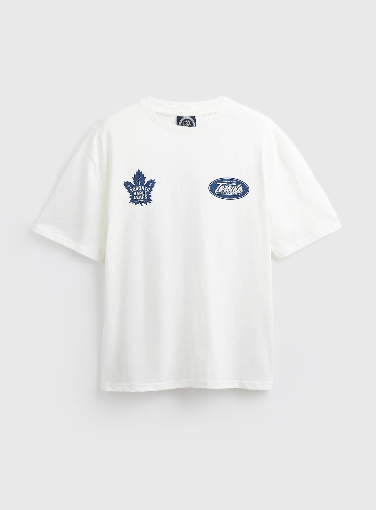 White Toronto Maple Leafs Graphic Relaxed Fit T-Shirt S - Image 2