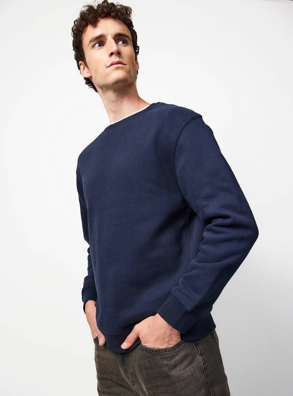 Navy Ultimate Crew Neck Sweatshirt     XXXXL