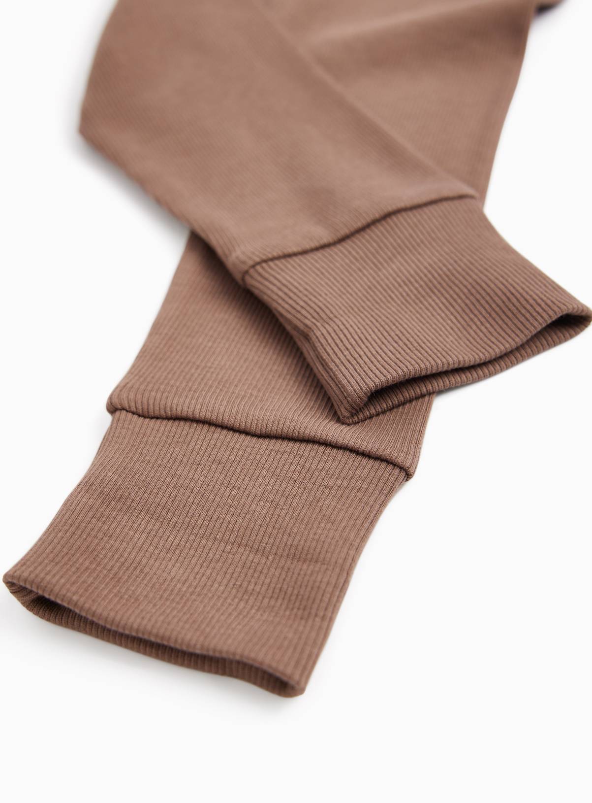 Brown Stripe Polo Sweatshirt & Legging Set Up to 3 mths - Image 2