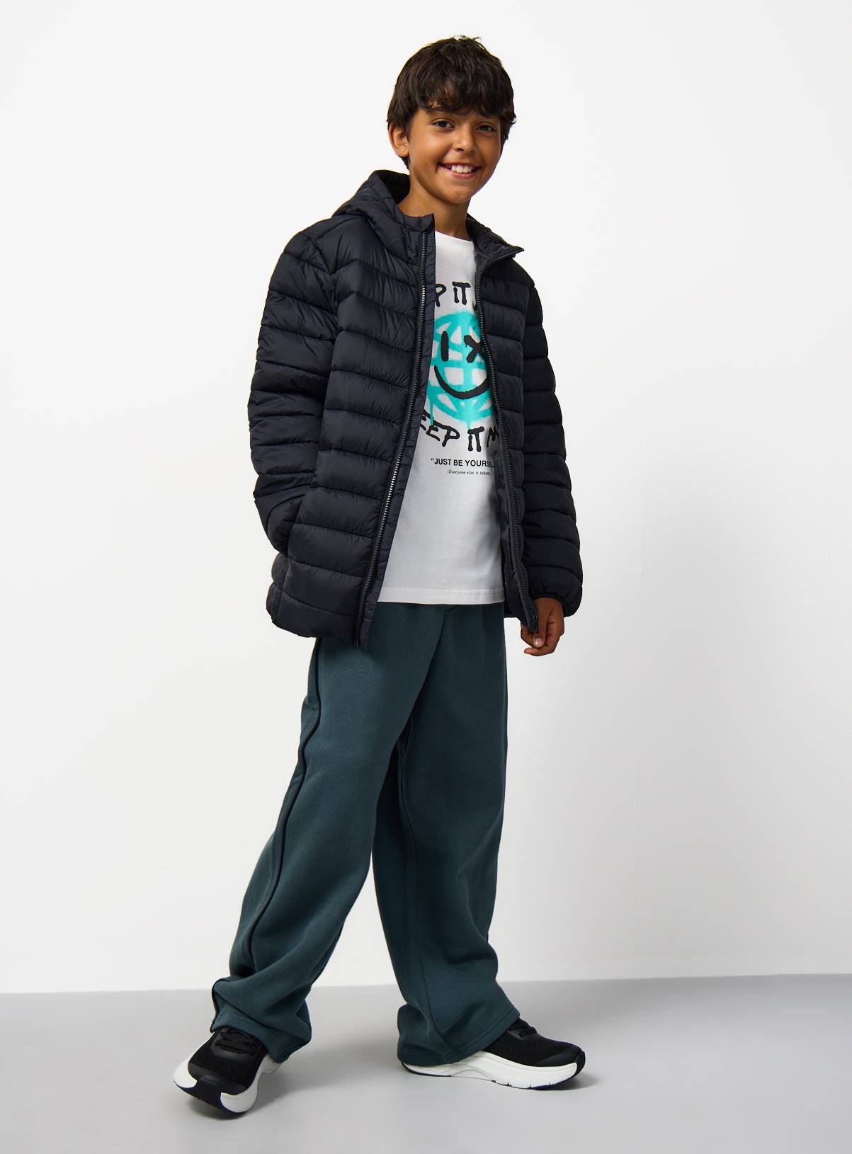 Quilted & Hooded Puffer Jacket 1-2 years - Image 1