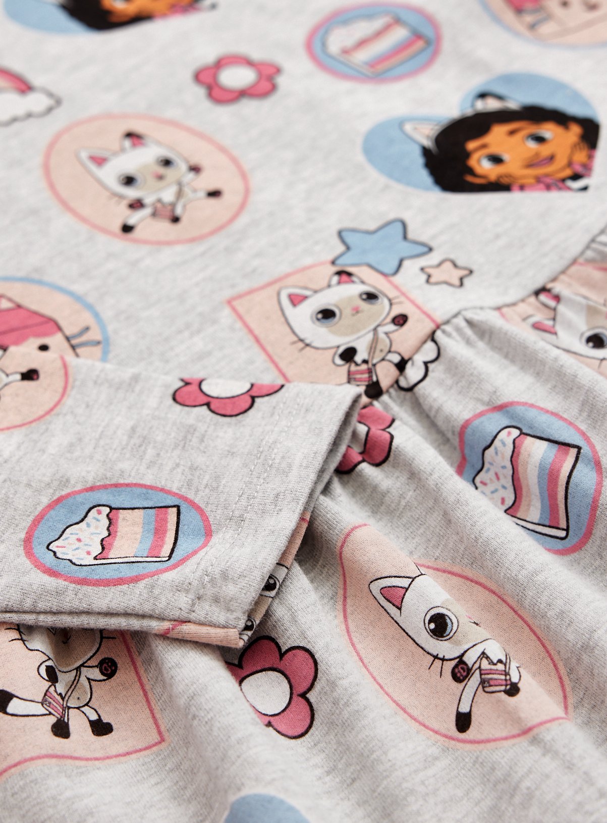 Gabby's Dollhouse Grey Character Print Dress 2-3 years - Image 2 thumbnail