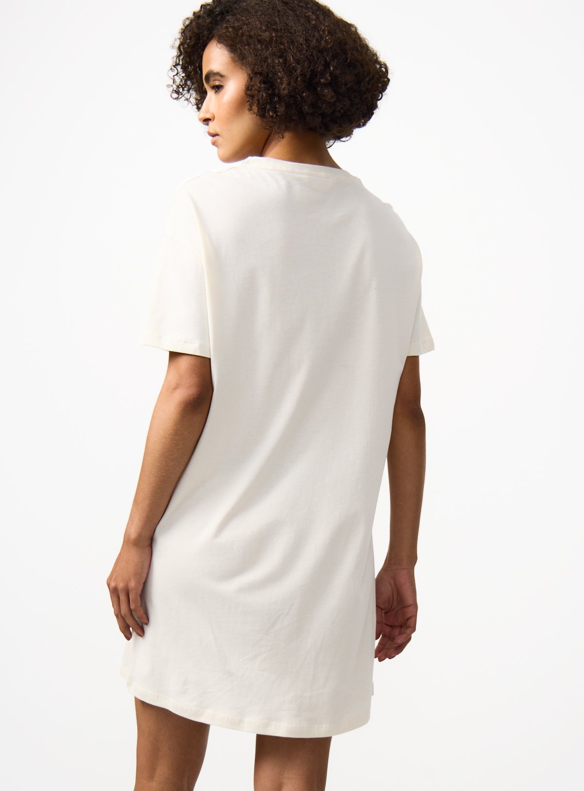 Cream Dahlia Graphic Sleep Tee M - Image 4 thumbnail