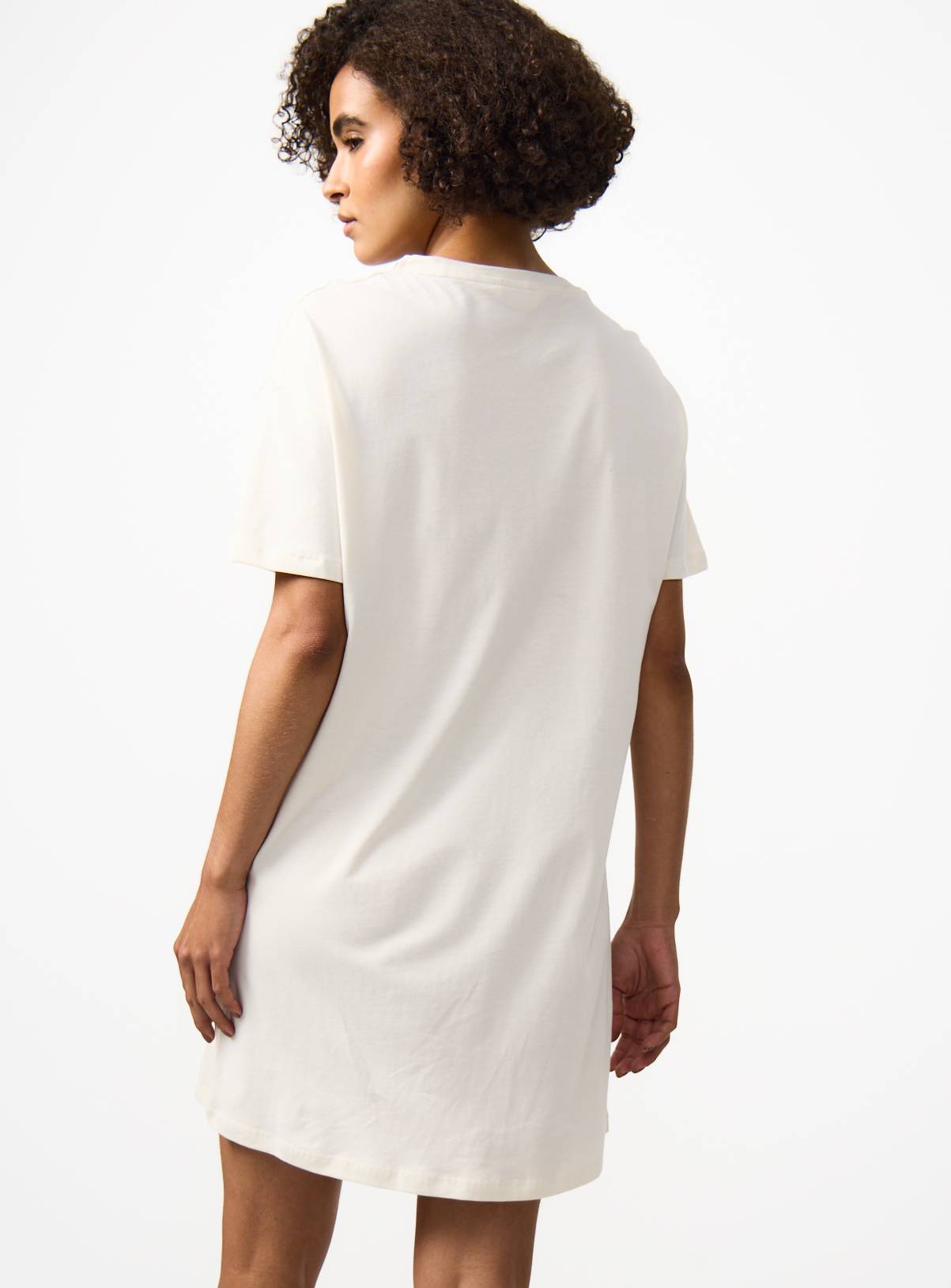 Cream Dahlia Graphic Sleep Tee M - Image 4
