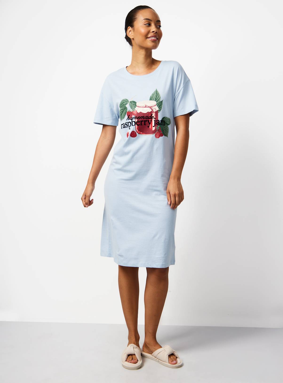 Blue Homemade Jam Graphic Print Sleep T-Shirt XXL - Image 2