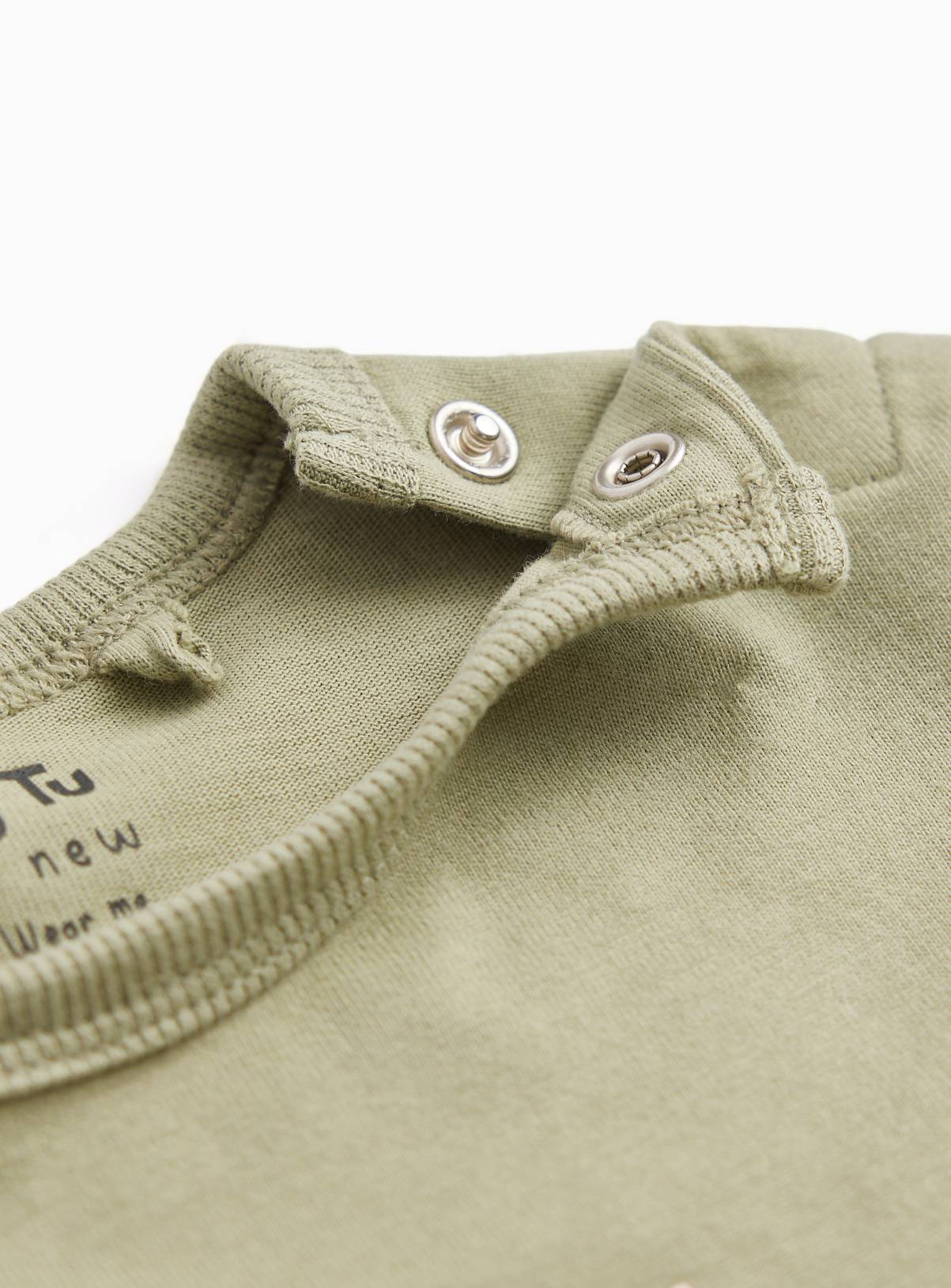Green In My Cosy Era Graphic Long Sleeve T-Shirt 6-9 months - Image 3